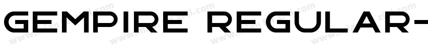 Gempire Regular字体转换